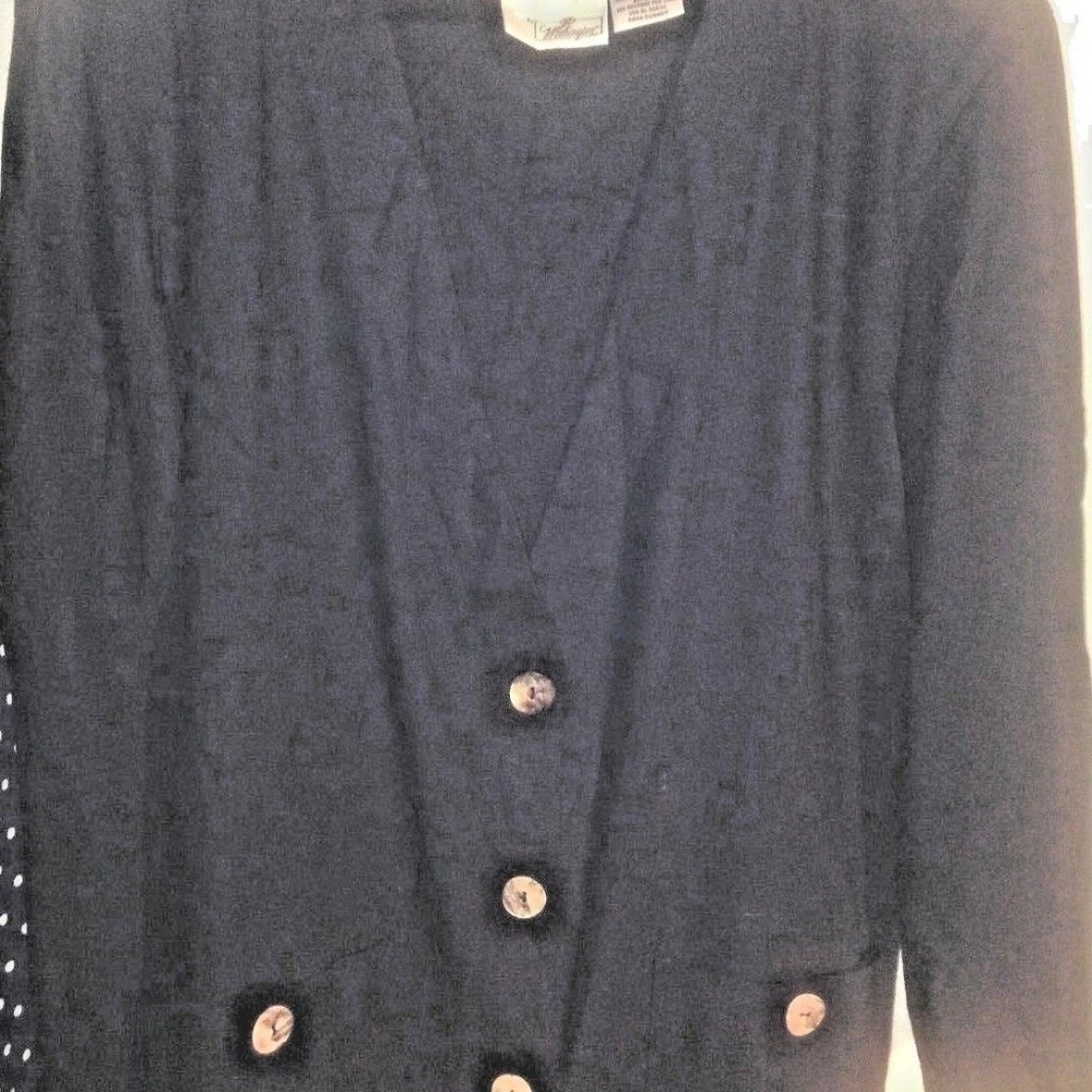 Options by Worthington Navy blazer 55% Linen LG